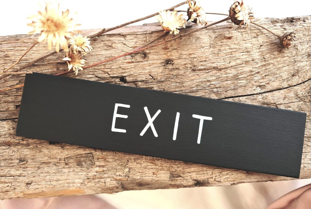 exit door sign